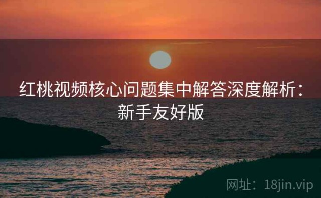红桃视频核心问题集中解答深度解析：新手友好版