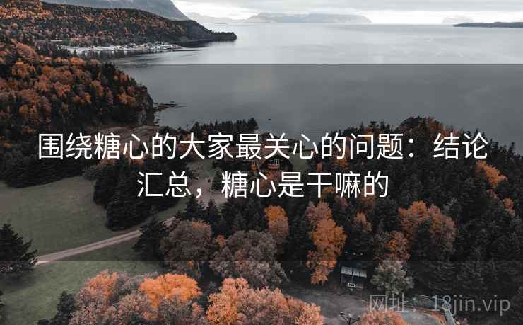 围绕糖心的大家最关心的问题：结论汇总，糖心是干嘛的