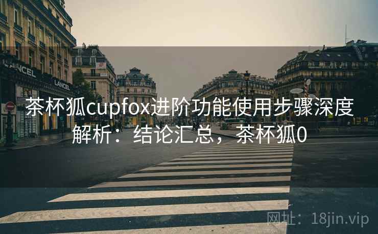 茶杯狐cupfox进阶功能使用步骤深度解析：结论汇总，茶杯狐0