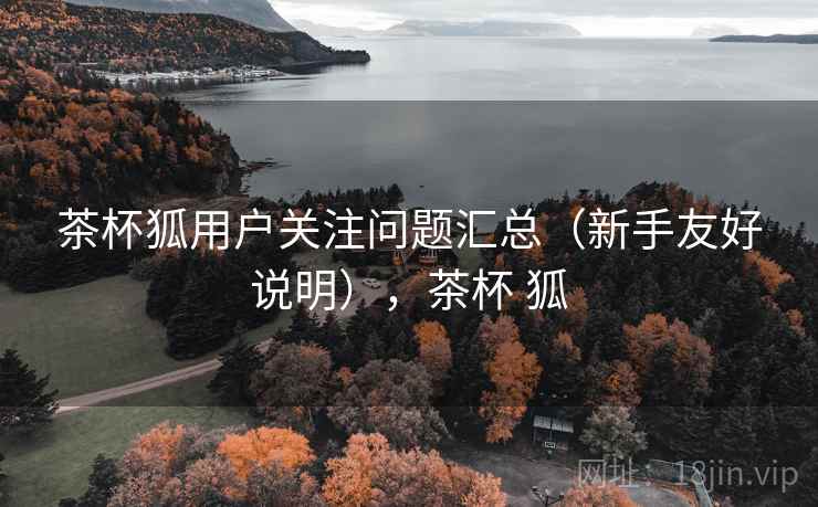 茶杯狐用户关注问题汇总（新手友好说明），茶杯 狐