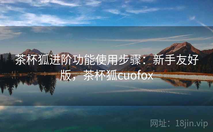 茶杯狐进阶功能使用步骤：新手友好版，茶杯狐cuofox